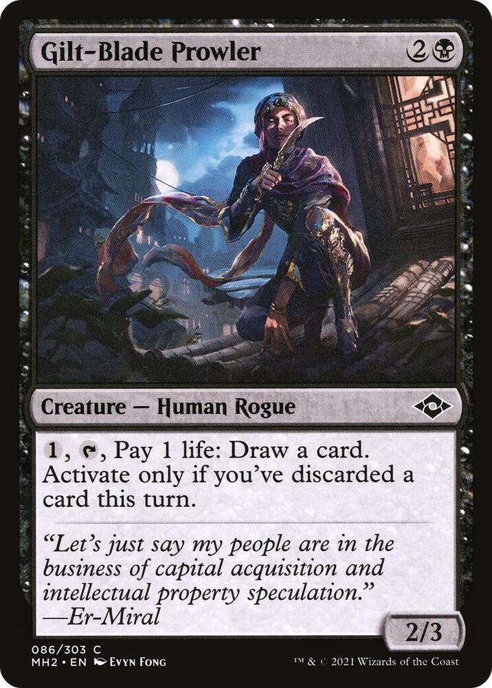 Gilt-Blade Prowler 86 card from Modern Horizons 2