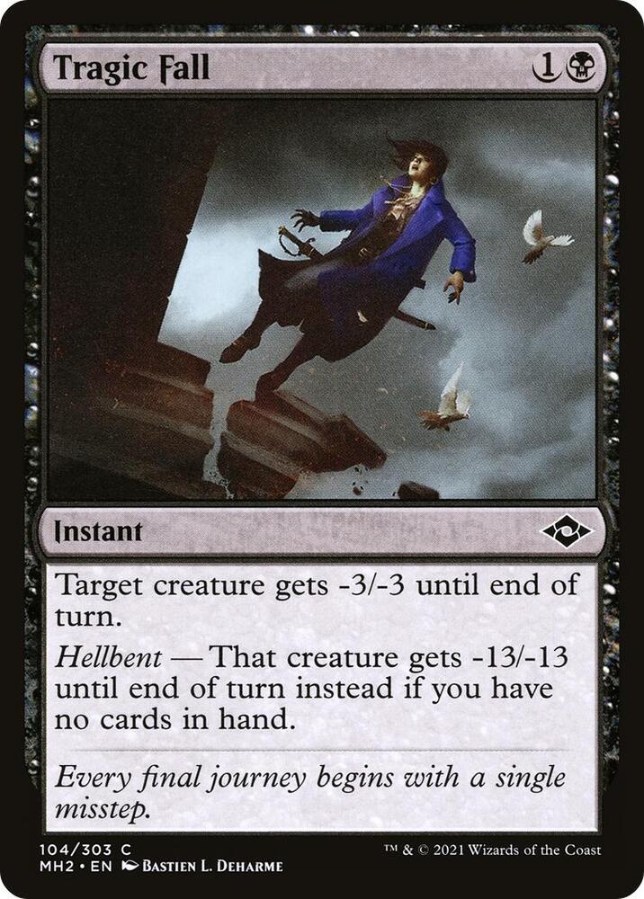 Tragic Fall 104 card from Modern Horizons 2