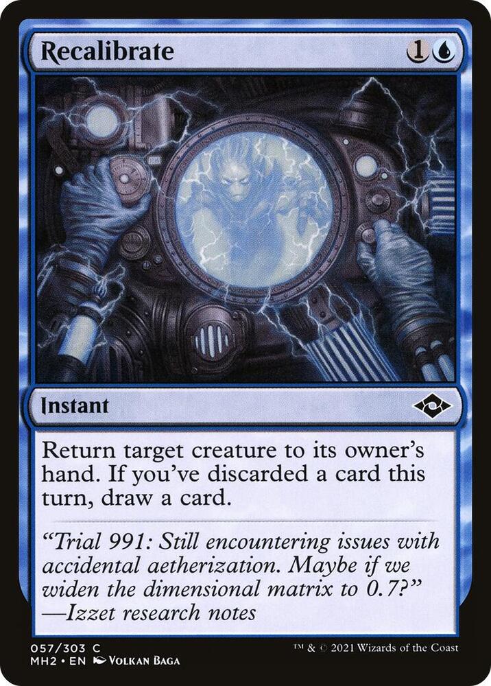 Recalibrate 57 card from Modern Horizons 2