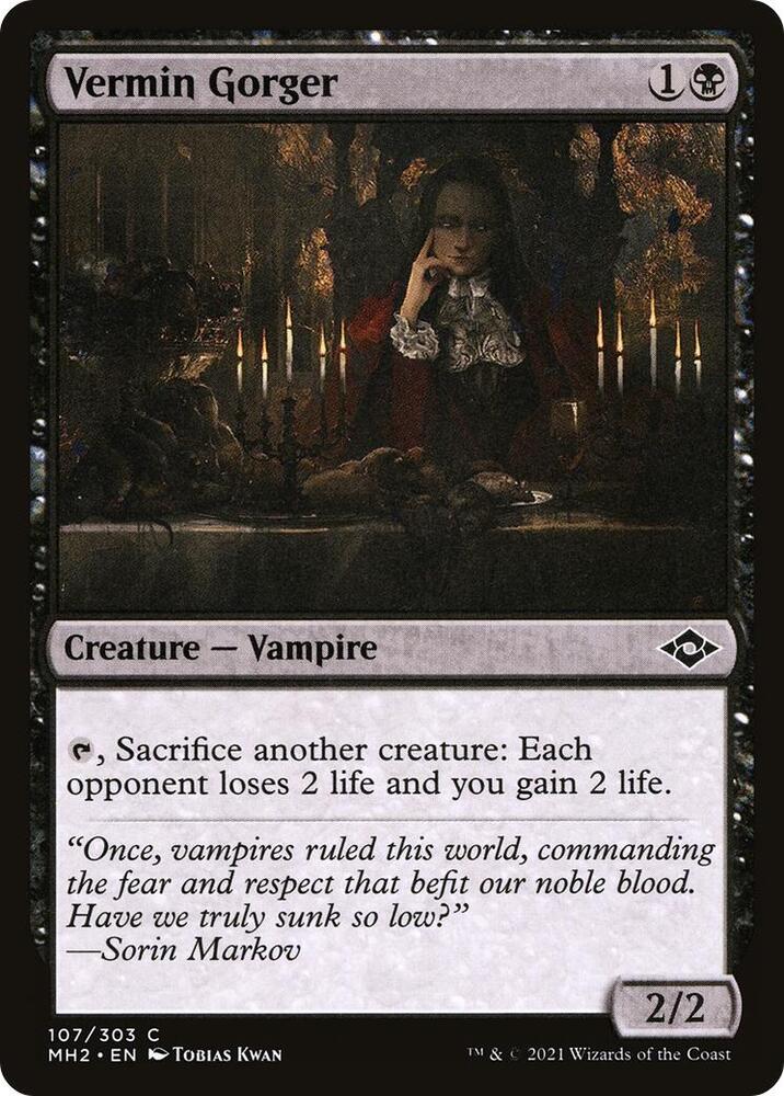 Vermin Gorger 107 card from Modern Horizons 2