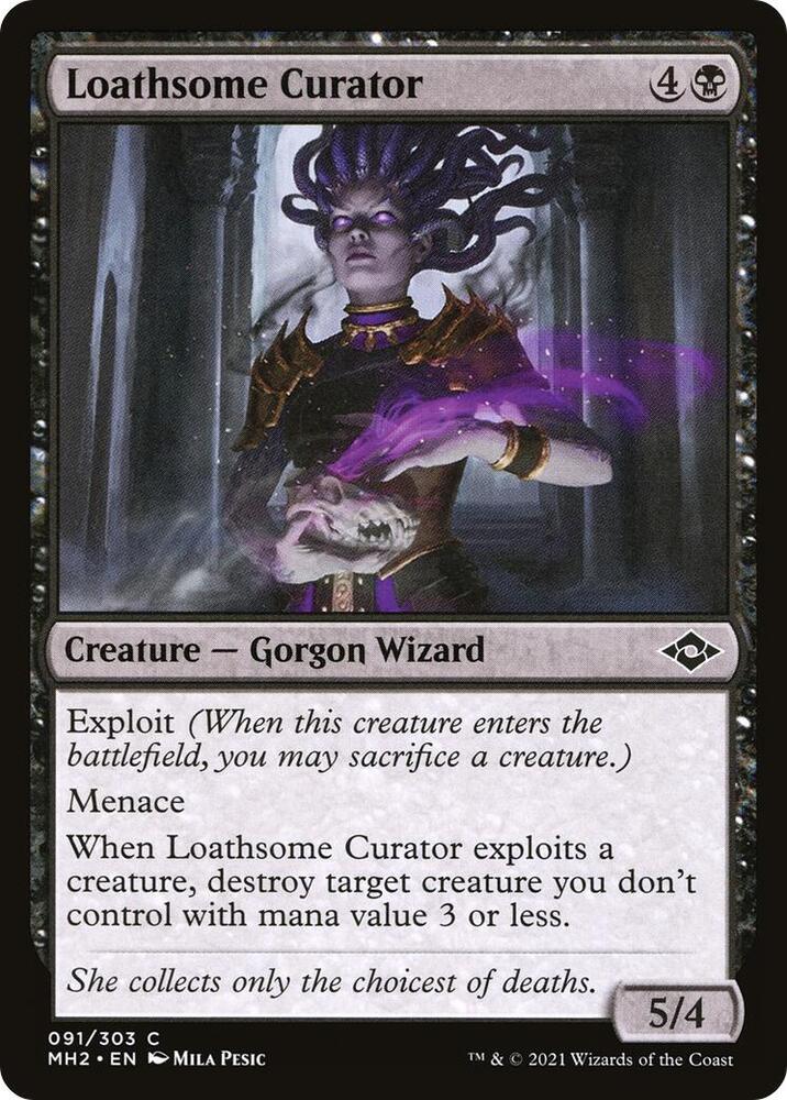 Loathsome Curator 91 card from Modern Horizons 2