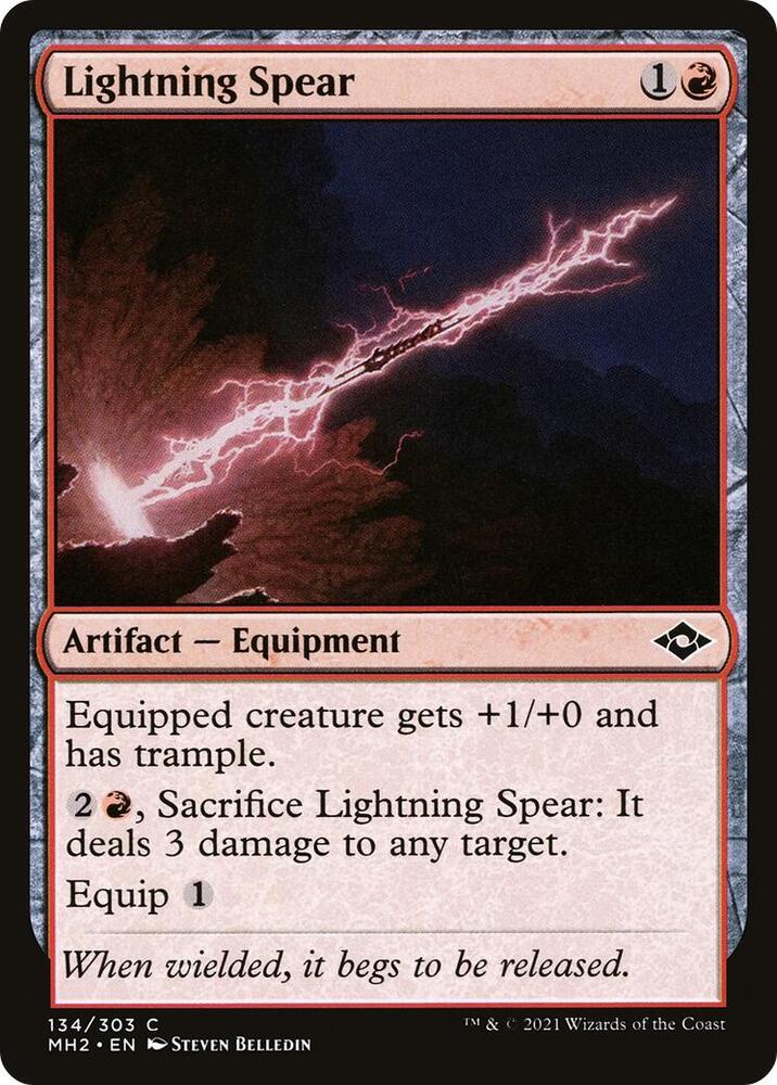 Lightning Spear 134 card from Modern Horizons 2