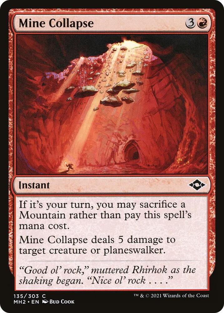 Mine Collapse 135 card from Modern Horizons 2