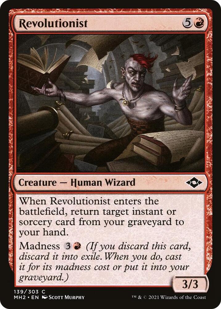 Revolutionist 139 card from Modern Horizons 2