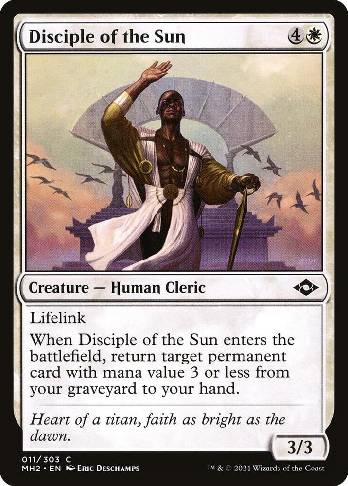 Disciple of the Sun 11 card from Modern Horizons 2