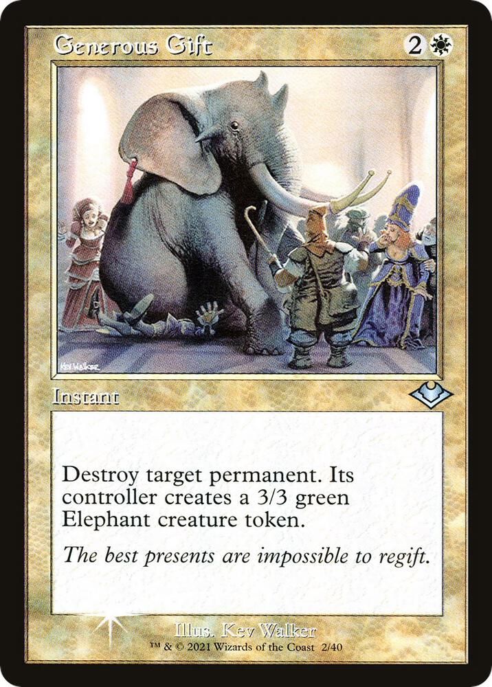 Generous Gift (Retro Frame) 2 card from Modern Horizons
