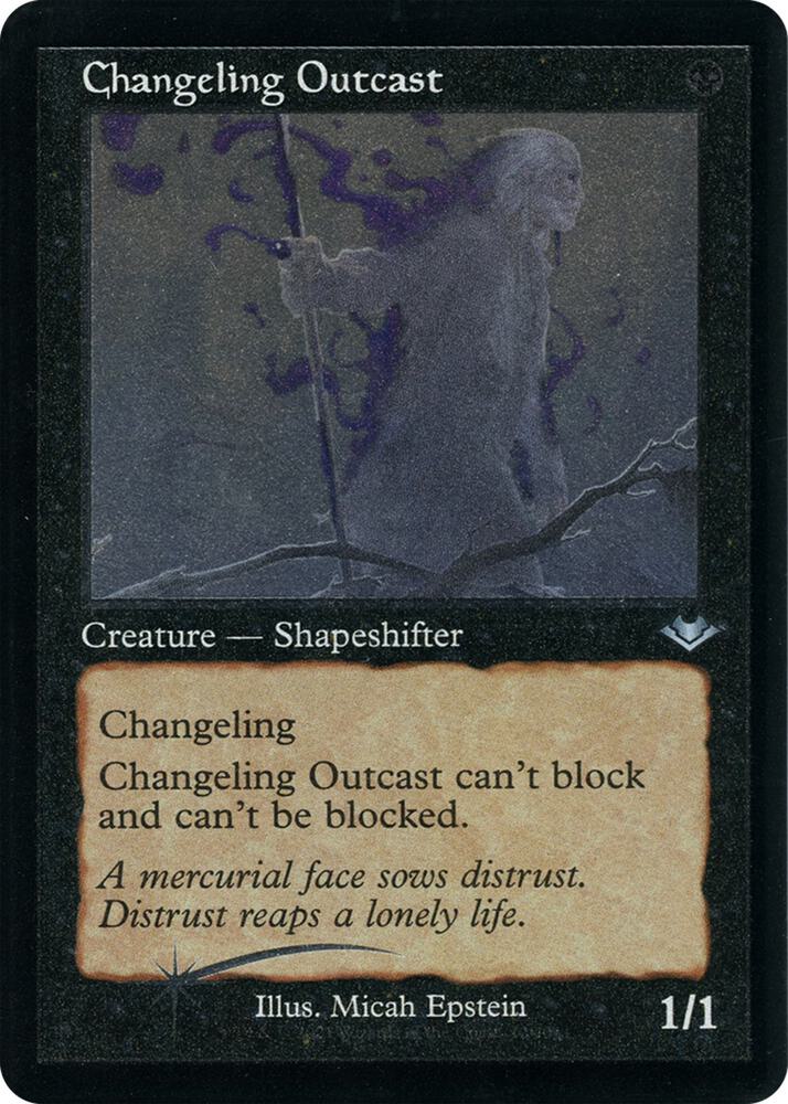 Changeling Outcast (Retro Frame) (Foil Etched) 12 card from Modern Horizons