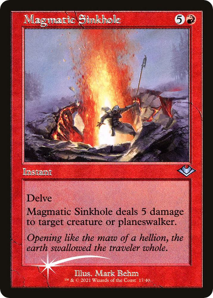 Magmatic Sinkhole (Retro Frame) 17 card from Modern Horizons