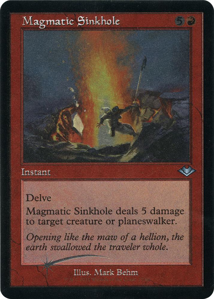 Magmatic Sinkhole (Retro Frame) (Foil Etched) 17 card from Modern Horizons