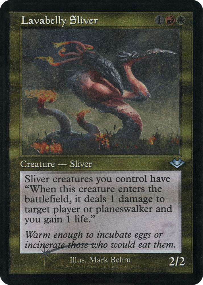 Lavabelly Sliver (Retro Frame) (Foil Etched) 29 card from Modern Horizons