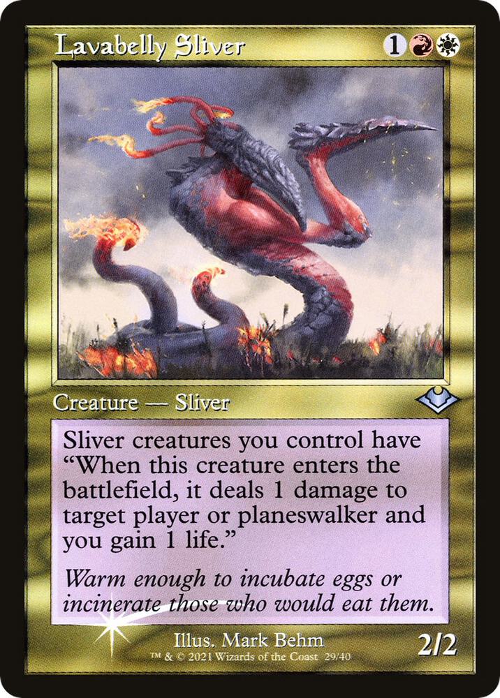 Lavabelly Sliver (Retro Frame) 29 card from Modern Horizons