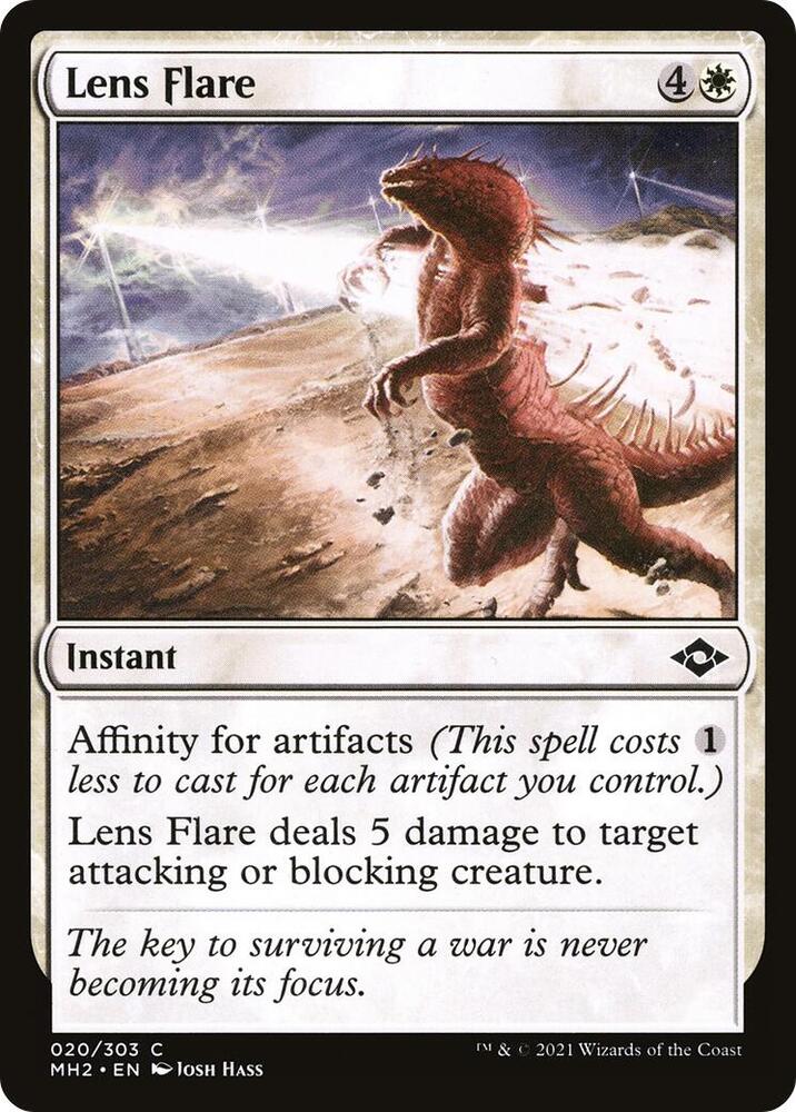 Lens Flare 20 card from Modern Horizons 2