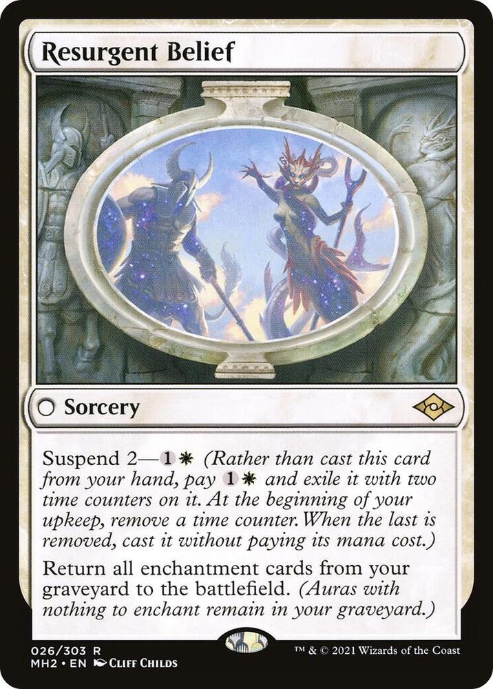 Resurgent Belief 26 card from Modern Horizons 2