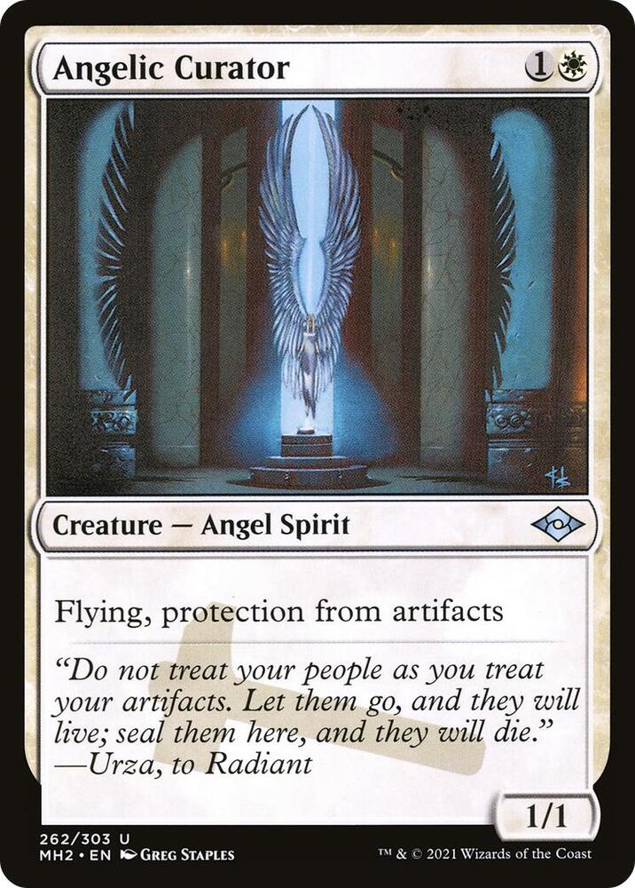 Angelic Curator 262 card from Modern Horizons 2