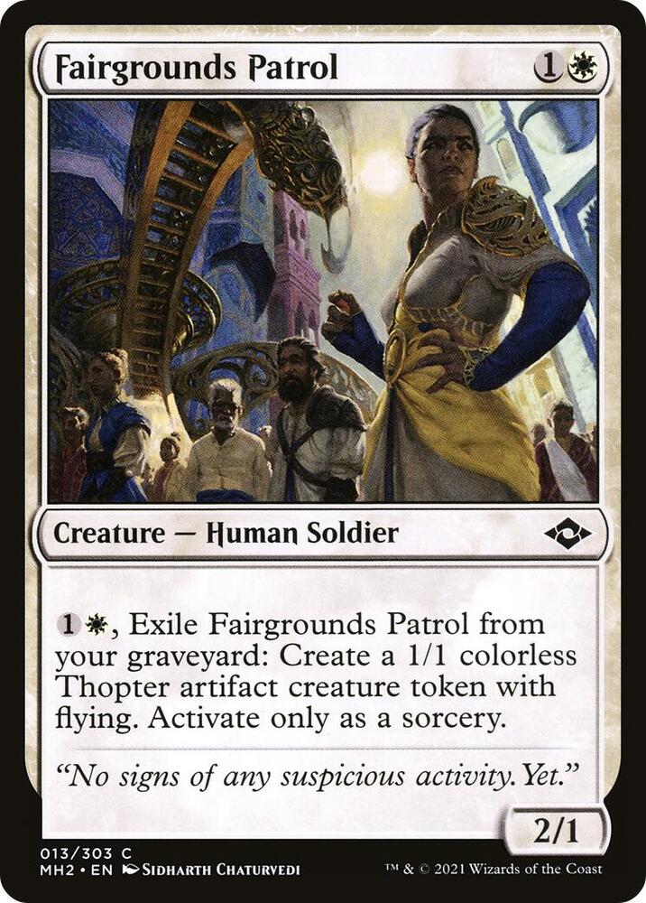 Fairgrounds Patrol 13 card from Modern Horizons 2