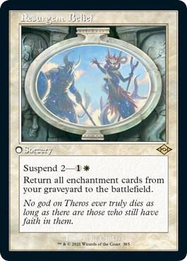 Resurgent Belief (Retro Frame) (Foil Etched) 385 card from Modern Horizons 2