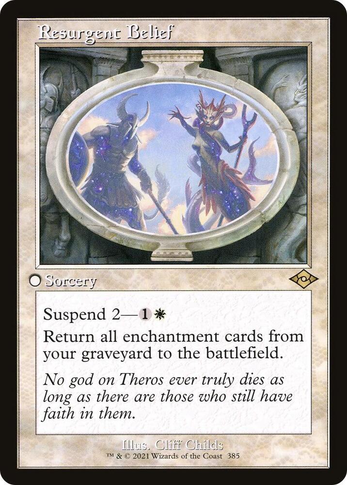 Resurgent Belief (Retro Frame) 385 card from Modern Horizons 2