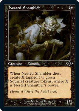 Nested Shambler (Retro Frame) (Foil Etched) 399 card from Modern Horizons 2