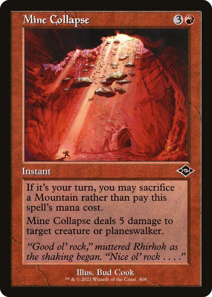 Mine Collapse (Retro Frame) 408 card from Modern Horizons 2