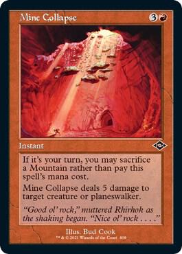 Mine Collapse (Retro Frame) (Foil Etched) 408 card from Modern Horizons 2
