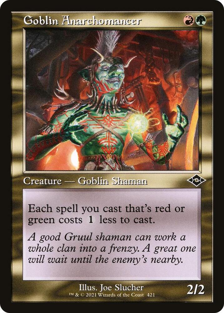 Goblin Anarchomancer (Retro Frame) 421 card from Modern Horizons 2