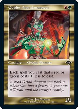 Goblin Anarchomancer (Retro Frame) (Foil Etched) 421 card from Modern Horizons 2