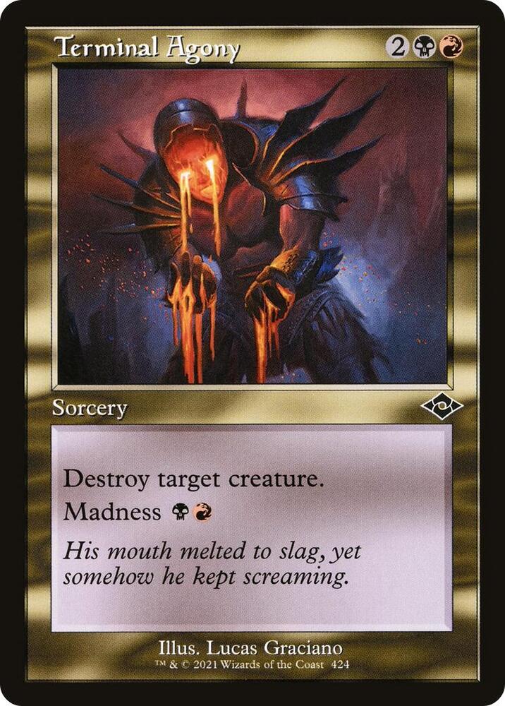 Terminal Agony (Retro Frame) 424 card from Modern Horizons 2