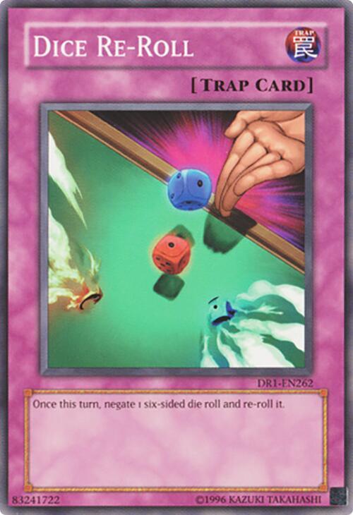 Dice Re-Roll DR1-EN262 card from Dark Revelation Volume 1