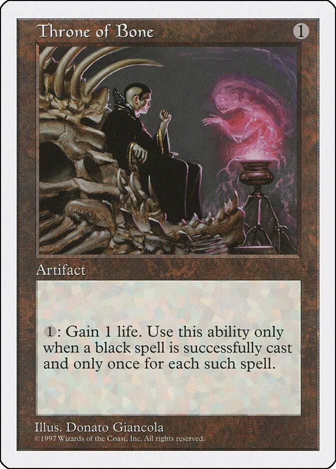 Throne of Bone card from Fifth Edition