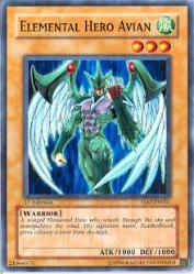 Elemental Hero Avian TLM-EN001 card from The Lost Millennium