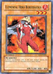 Elemental Hero Burstinatrix TLM-EN002 card from The Lost Millennium