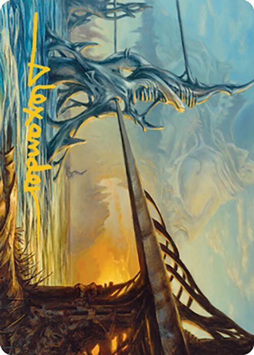 Razortide Bridge Art Card (Gold-Stamped Signature) 76 card from Art Series: Modern Horizons 2