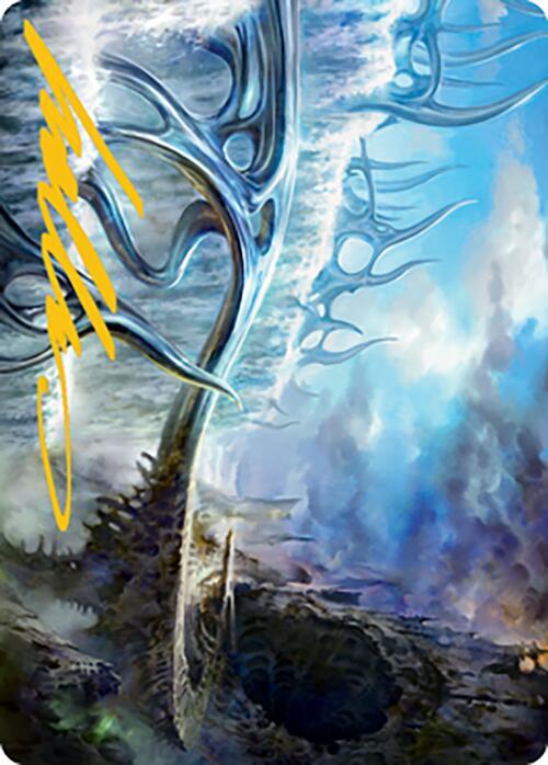 Mistvault Bridge Art Card (Gold-Stamped Signature) 75 card from Art Series: Modern Horizons 2
