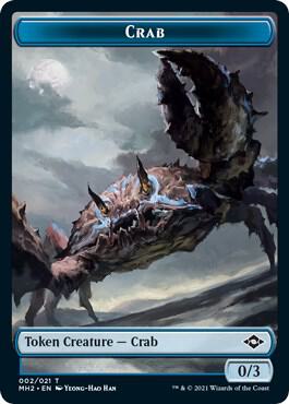 Crab Token 2 card from Modern Horizons 2