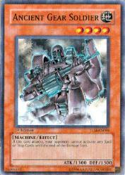Ancient Gear Soldier TLM-EN008 card from The Lost Millennium