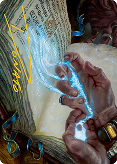 Mystic Redaction Art Card (Gold-Stamped Signature) 16 card from Art Series: Modern Horizons 2