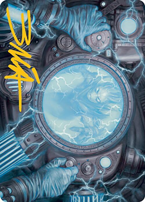 Recalibrate Art Card (Gold-Stamped Signature) 17 card from Art Series: Modern Horizons 2