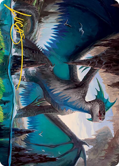 Murktide Regent Art Card (Gold-Stamped Signature) 20 card from Art Series: Modern Horizons 2