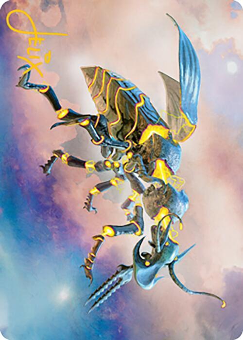 Zabaz, the Glimmerwasp Art Card (Gold-Stamped Signature) 65 card from Art Series: Modern Horizons 2