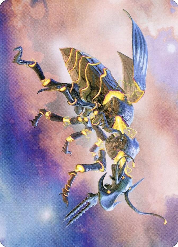 Zabaz, the Glimmerwasp Art Card 65 card from Art Series: Modern Horizons 2