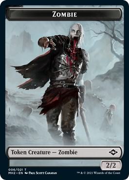 Zombie Token 6 card from Modern Horizons 2