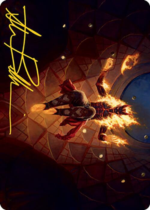 Yusri, Fortune's Flame Art Card (Gold-Stamped Signature) 60 card from Art Series: Modern Horizons 2