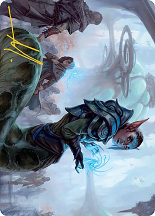 Lonis, Cryptozoologist Art Card (Gold-Stamped Signature) 57 card from Art Series: Modern Horizons 2