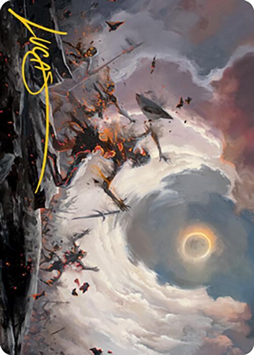 Damn Art Card (Gold-Stamped Signature) 28 card from Art Series: Modern Horizons 2