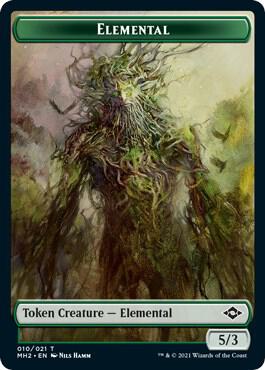 Elemental Token 10 card from Modern Horizons 2