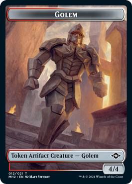 Golem Token 12 card from Modern Horizons 2