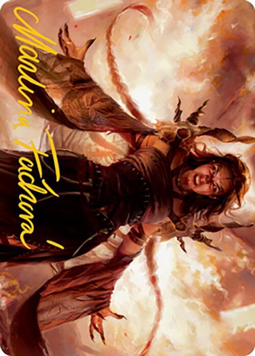 Dragon's Rage Channeler Art Card (Gold-Stamped Signature) 35 card from Art Series: Modern Horizons 2