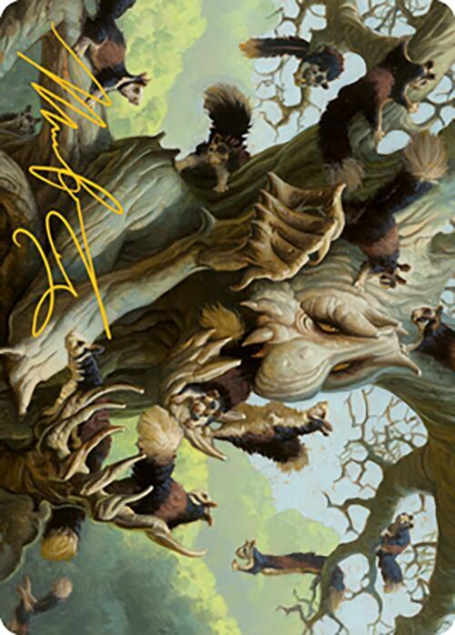 Scurry Oak Art Card (Gold-Stamped Signature) 40 card from Art Series: Modern Horizons 2