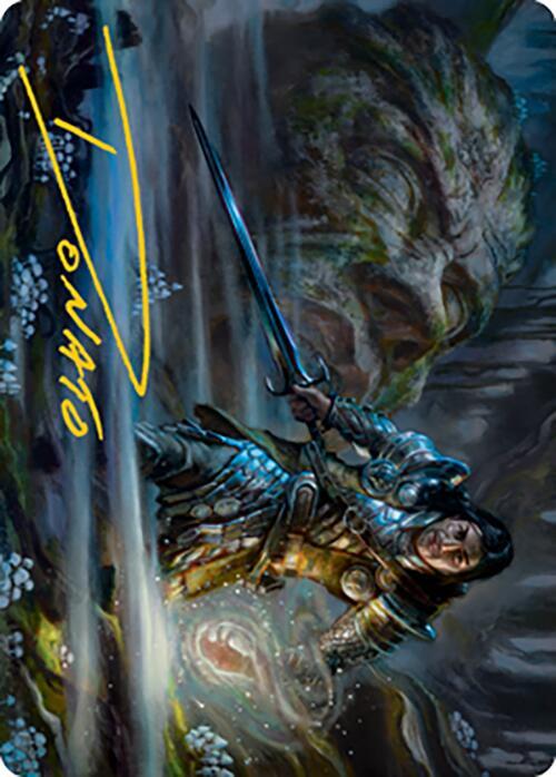 Carth the Lion Art Card (Gold-Stamped Signature) 47 card from Art Series: Modern Horizons 2