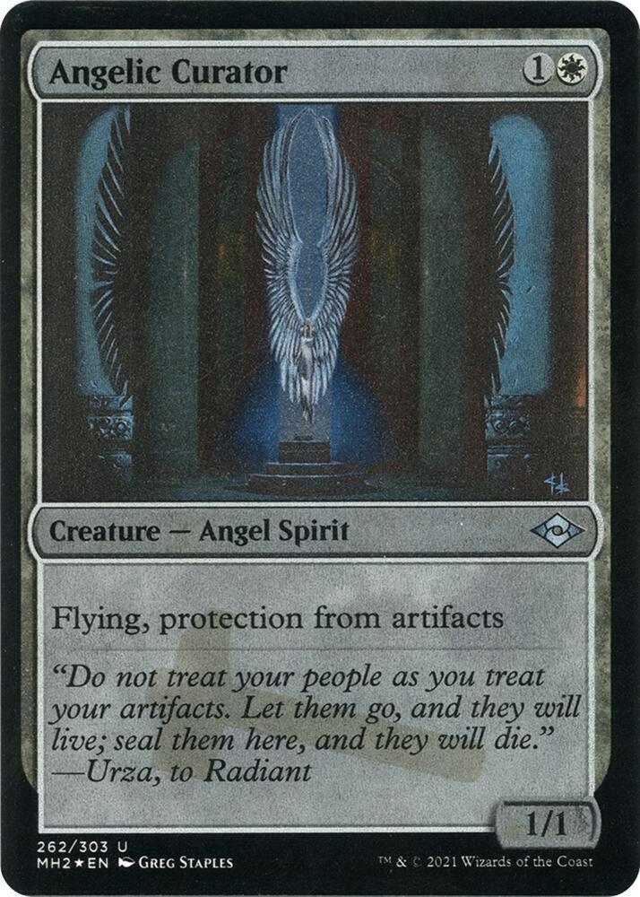 Angelic Curator (Foil Etched) 262 card from Modern Horizons 2